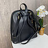 Жіночий міський рюкзак мішок трансформер, жіночий рюкзачок чорний, фото 7