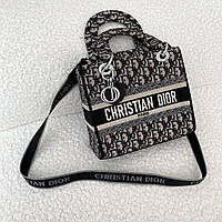 Женская сумка Christian Dior Lady Black Черная