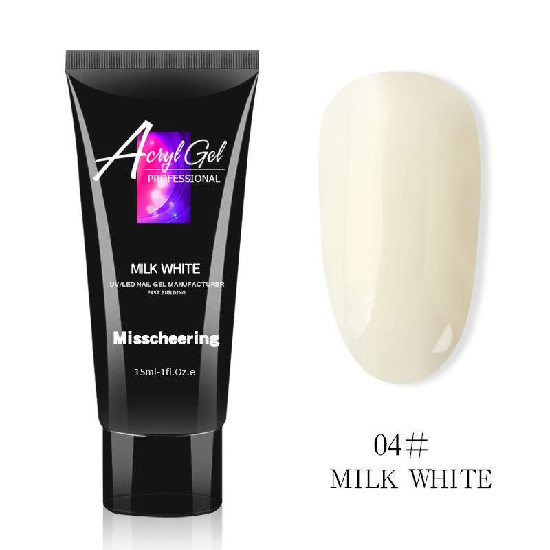 Misscheering Acryl Gel 04 - milk white, 15 мл