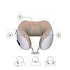 Бездротова масажна подушка для шиї U-Shaped Massage Pillow, фото 9