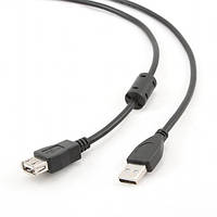 Дата-кабель Cablexpert CCF-USB2-AMAF-10 3m USB (тато)  -  USB (мама) Black