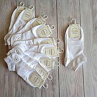 Жіночі шкарпетки Корона укорочені білі 36-40р \ 10 пар