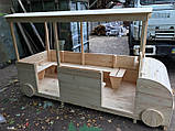 Автобус для дитячого майданчика дерев'яний, фото 4