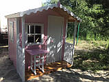 Будиночок дитячий дерев'яний для дитячого майданчика, фото 3
