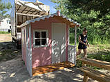Будиночок дитячий дерев'яний для дитячого майданчика, фото 4
