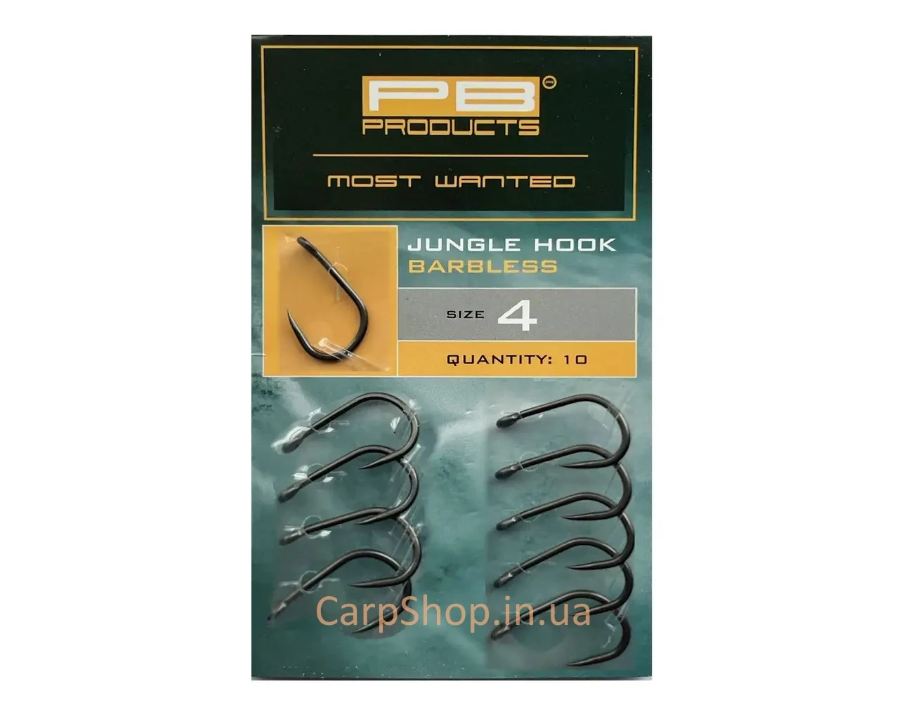 Безбородий гачок PB Jungle hook Barbless size 4, фото 1