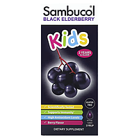 Sambucol, Черная бузина, Сироп для детей, с ягодным вкусом, 120мл