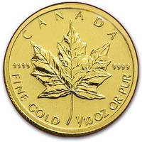 Інвестиційна золота монета Канадський Кленовий Лист 3.12г