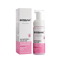 Очищаюча заспокійлива пінка з азелаїновою кислотою для чутливої шкіри Bebak Pharma, 160 мл