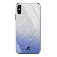 Чехол-накладка EpiK Swarovski для iPhone XS Blue