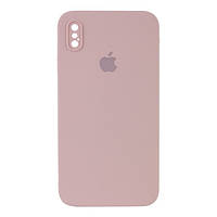 Чехол-накладка EpiK Silicone Case Square Full Camera Protective (AA) для iPhone XS Pink