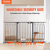 Дверні захисні ворота VEVOR, бар'єрні сходові ворота, діапазон ширини 749-1468 мм, дитячі ворота, ворота для