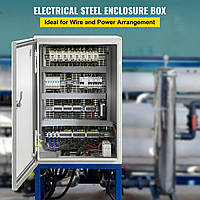 Сталева електрична коробка VEVOR, електричний корпус, 30,5 x 20,3 x 15,2 см, вуглецева сталь, IP65