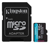 Карта памяти Kingston Canvas Go! Plus SDCG3/512GB Black 512GB microSD