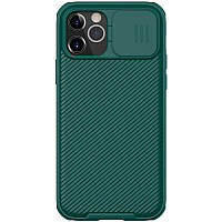 Чехол-накладка Nillkin Camshield для iPhone 12 Pro Max Dark Green (шторка на камеру)