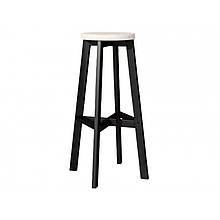 Стілець барний з металу/ДСП/екошкіри Флай Метал-Дизайн Чорний Оксамит