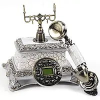 Антикварний ностальгічний стаціонарний телефон Старовинний телефонний стіл Прикраса столу Вільні руки