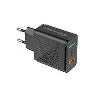 Адаптер питания для телефона Grand-X CH-650 Black (1xUSB 3А Fast Charge 3-в-1 Quick Charge 3.0, FCP, AFC )