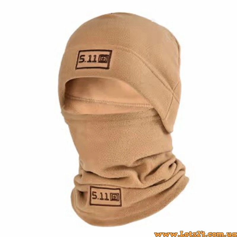 Снуд койот флісова шапка баф 5.11 Watch Cap шапка військова зимова літня шапка військова тепла тактична шапка ЗСУ ВТ0484 ZK-0312, фото 1