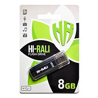 Флеш память Hi-Rali Stark Series HI-8GBSTBK Black 08 GB