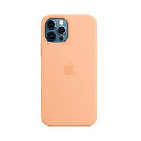 Чехол-накладка Infinity Silicone Case MagSafe для iPhone 12 Pro Max Peachy