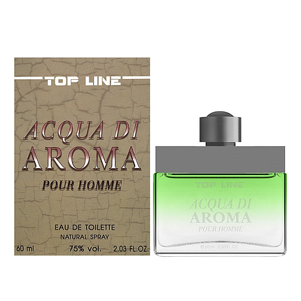 TOP LINE Туалетна вода для чоловіків ACQUA DI AROMA, 60 мл, фото 1