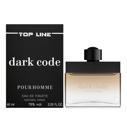 TOP LINE Туалетна вода для чоловіків DARK CODE, 60 мл, фото 1