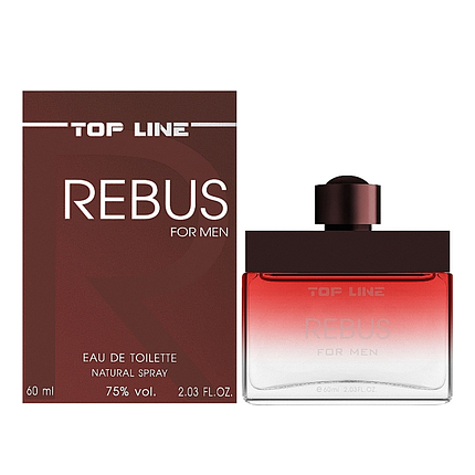 TOP LINE Туалетна вода для чоловіків REBUS, 60 мл, фото 1