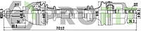Полуось в сборе правая Рено Клио 1998-, Кенго 1997- PROFIT