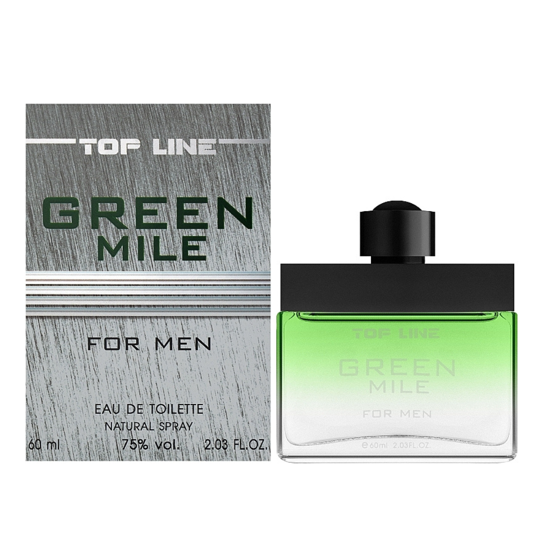 TOP LINE Туалетна вода для чоловіків GREEN MILE, 60 мл