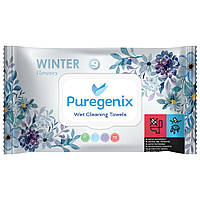 Влажные салфетки Puregenix с ароматом цветов 72 шт.