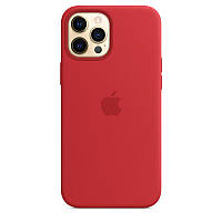 Чехол-накладка Infinity Silicone Case with MagSafe для iPhone 12 Pro Max Red