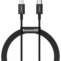 Дата-кабель Baseus Superior Series Fast Charging CATLYS-A01 1m USB Type C (тато) - Lightning (тато) Black