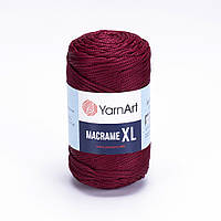 Пряжа бордова (№145) Macrame XL Yarnart Макраме хл ярнарт 250гр 130м поліефірний шнур для сукні