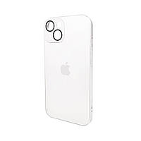 Чохол для смартфона AG Glass Matt Frame Color Logo for Apple iPhone 14 Pearly White inc sux