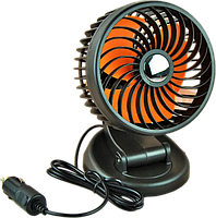 Одинарный автомобильный вентилятор от прикуривателя 12 вольт (две скорости) Ø-13см, фото 4