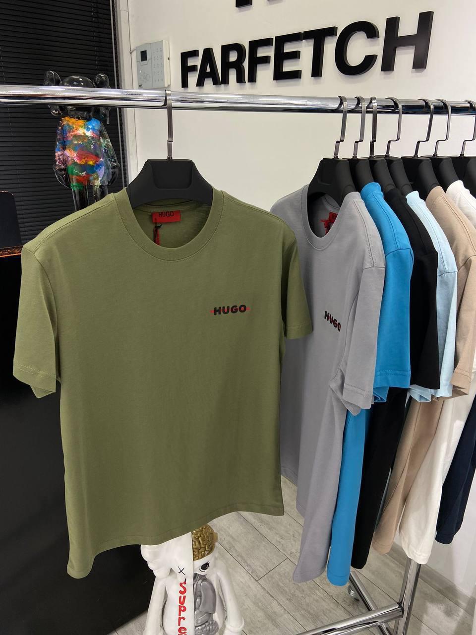 Чоловіча футболка HUGO BOSS D11982 хакі S