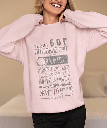 Світшот Ів. 3:16, фото 1