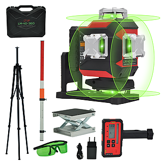 Лазерний рівень нівелір LSP LM 4D 360 Pro ( до 120 метрів ) з