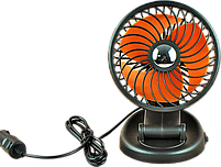 Одинарный автомобильный вентилятор от прикуривателя 12 вольт (две скорости) Ø-13см, фото 6