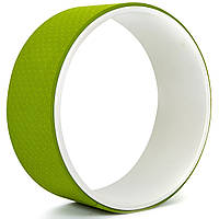 Колесо-кольцо для йоги Record Fit Wheel Yoga FI-7057 PVC, TPE, р-р 32х13см Белый-оливковый (AN0732)
