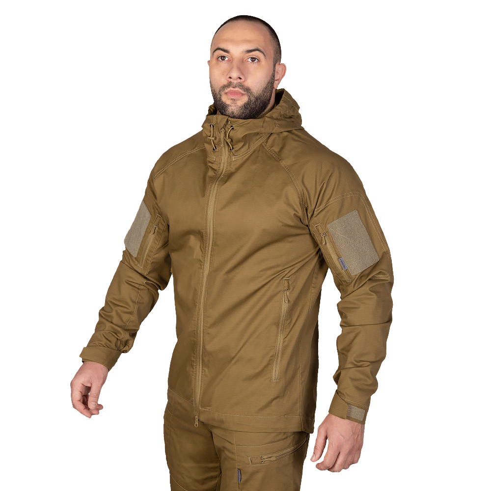 Легка тактична куртка Camotec Stalker 3.0 Twill Coyote, чоловіча демісезонна куртка, куртка тактична