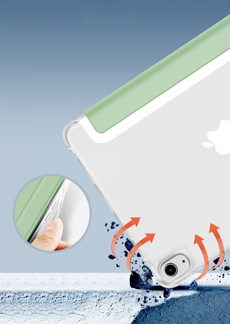 Чохол-книжка для планшета BeCover Soft Edge Apple iPad mini 6 2021 Green (BC_706805) з кріпленням Apple Pencil