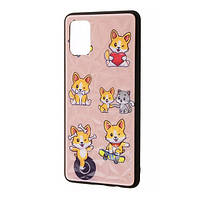 Чехол-накладка WAVE Majesty Case для Samsung Galaxy A125F A12/M127F M12 Pink playful corgi