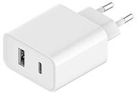 Адаптер питания для телефона Xiaomi MI BHR4996GL White (33 W Wall Charger Type-A + Type-C EU)