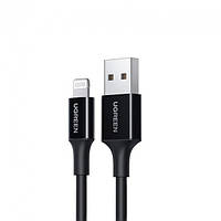 Дата-кабель Ugreen US155 1m USB (тато) - Lightning (тато) Black (80822)