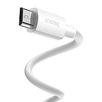 Дата-кабель Baseus TZCAMZJ-02 1.5m USB (тато) - microUSB (тато) White