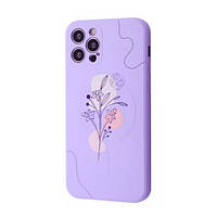 Чехол-накладка WAVE Minimal Art Case для iPhone 12 Pro Light Purple