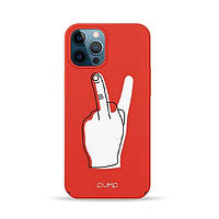 Чехол-накладка Pump Tender Touch Case для iPhone 12 Pro Max Red Middle Finger
