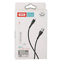 Дата-кабель XO NB-Q165 USB (тато) - microUSB (тато) Black